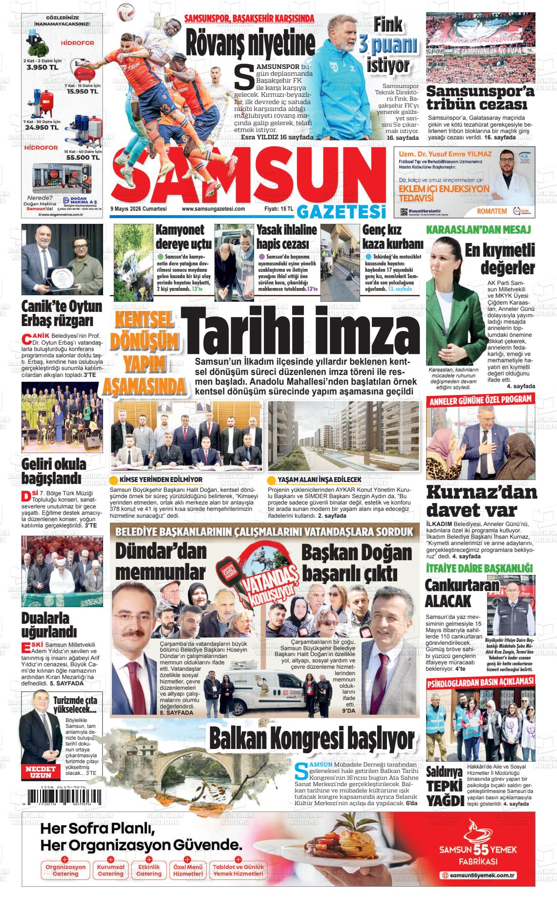 Samsun Ekip 09.05.2026