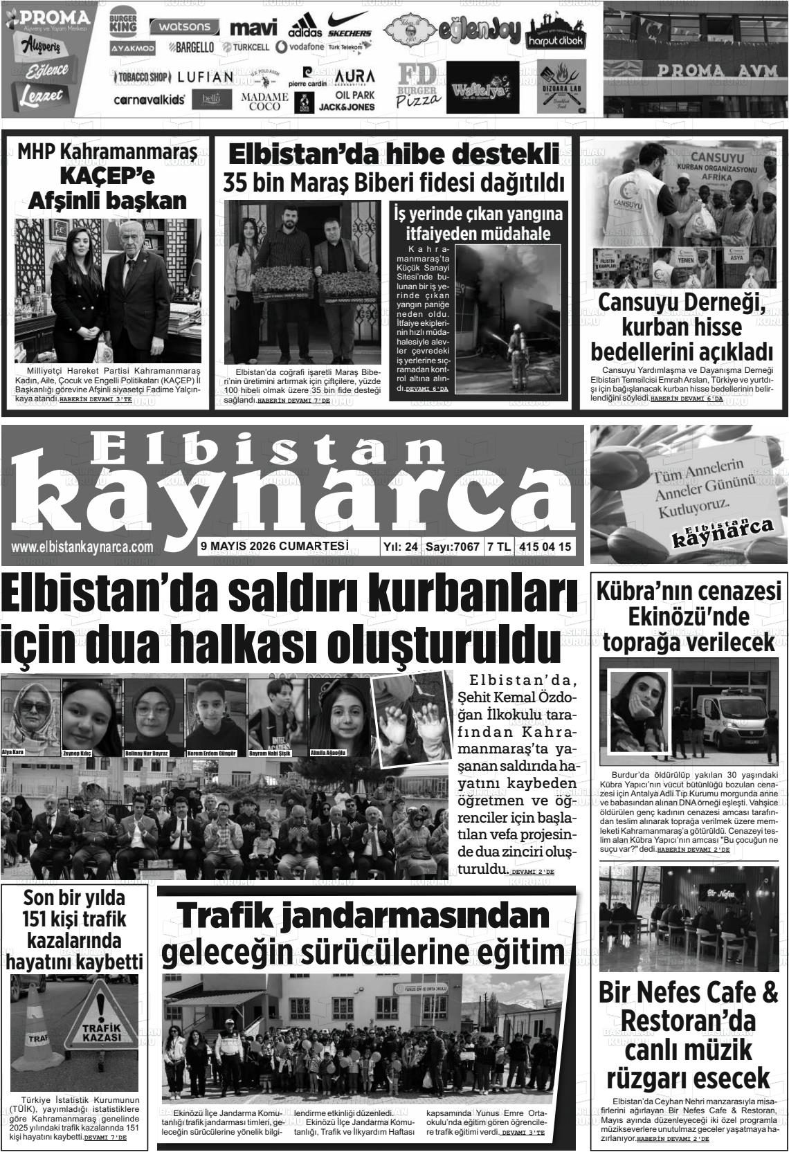 Kahramanmaras Elbistankaynarca 09.05.2026