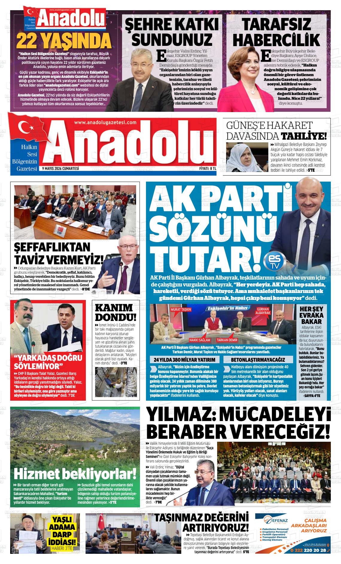 Eskisehir Anadolu 09.05.2026