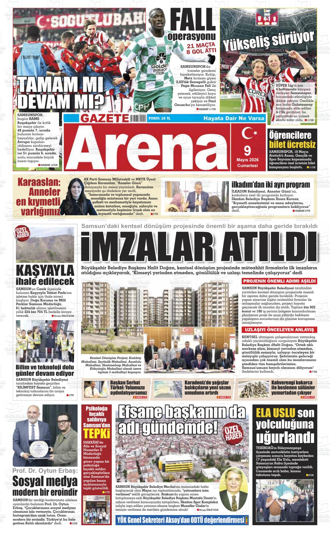 Samsun Gazetearena 09.05.2026