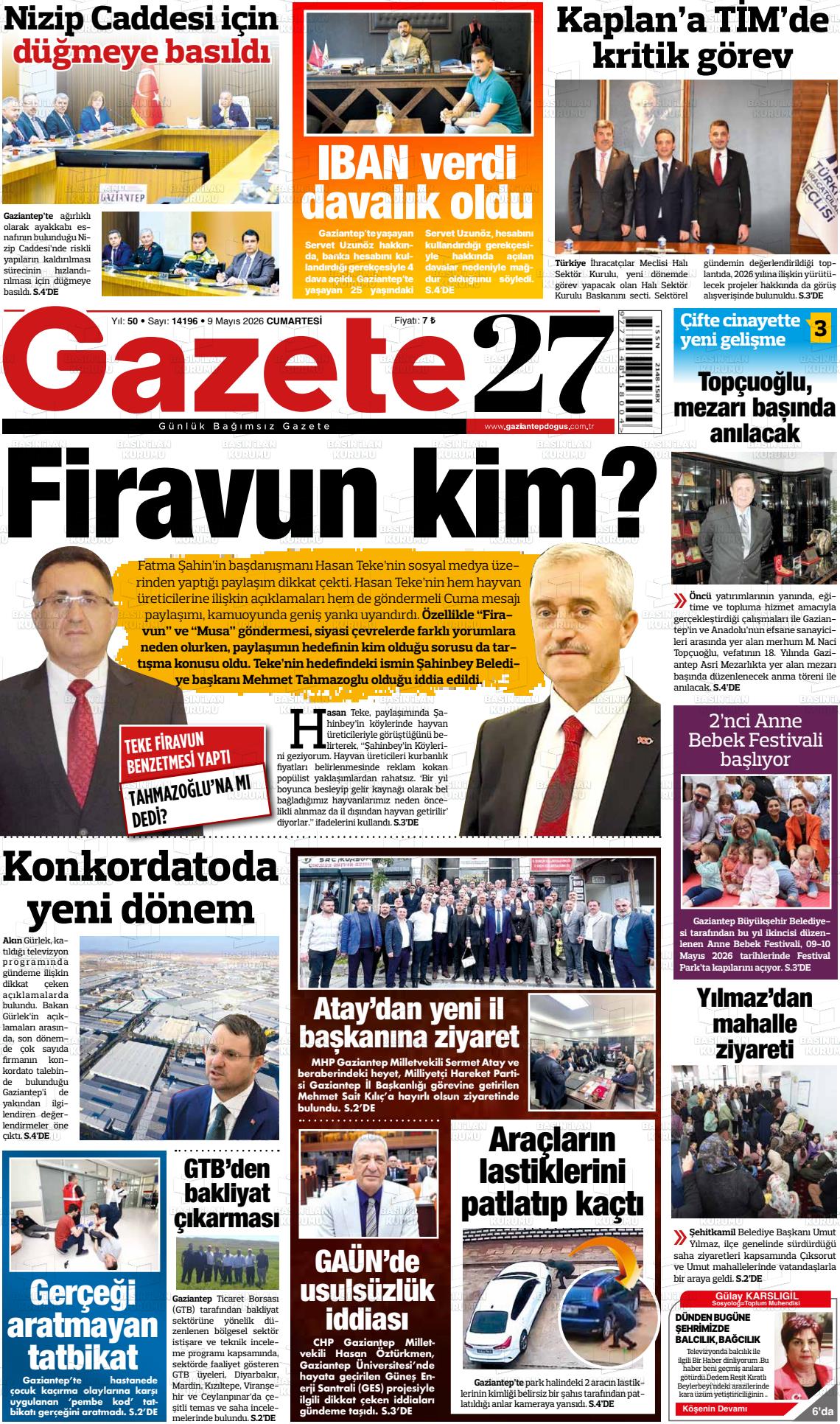 Gaziantep Dogus 09.05.2026