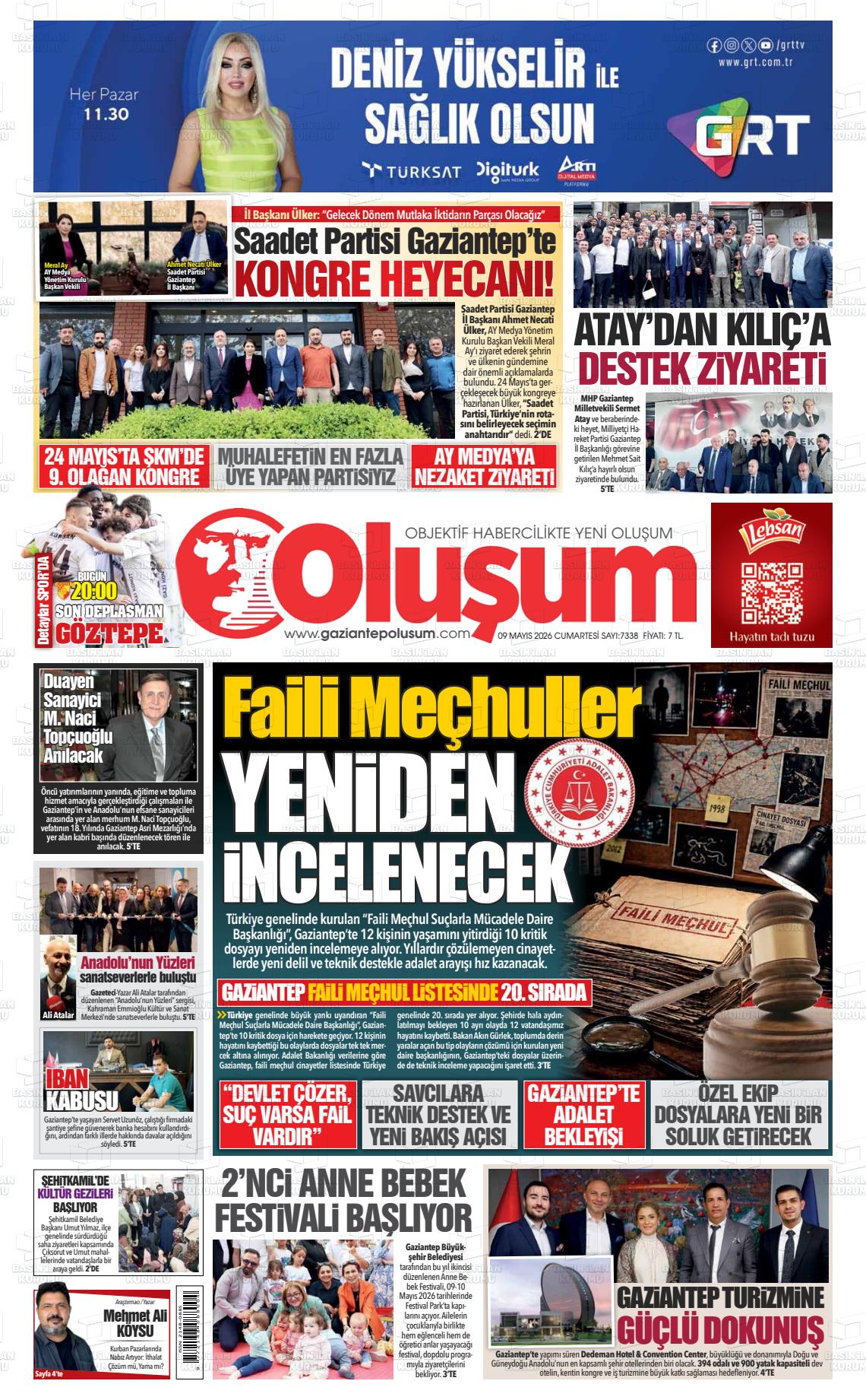 Gaziantep Olusum 09.05.2026