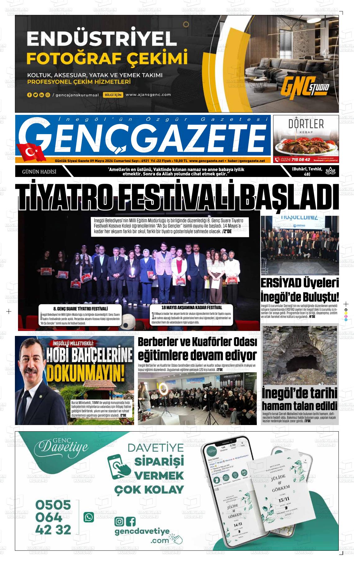 Bursa Gencgazete 09.05.2026