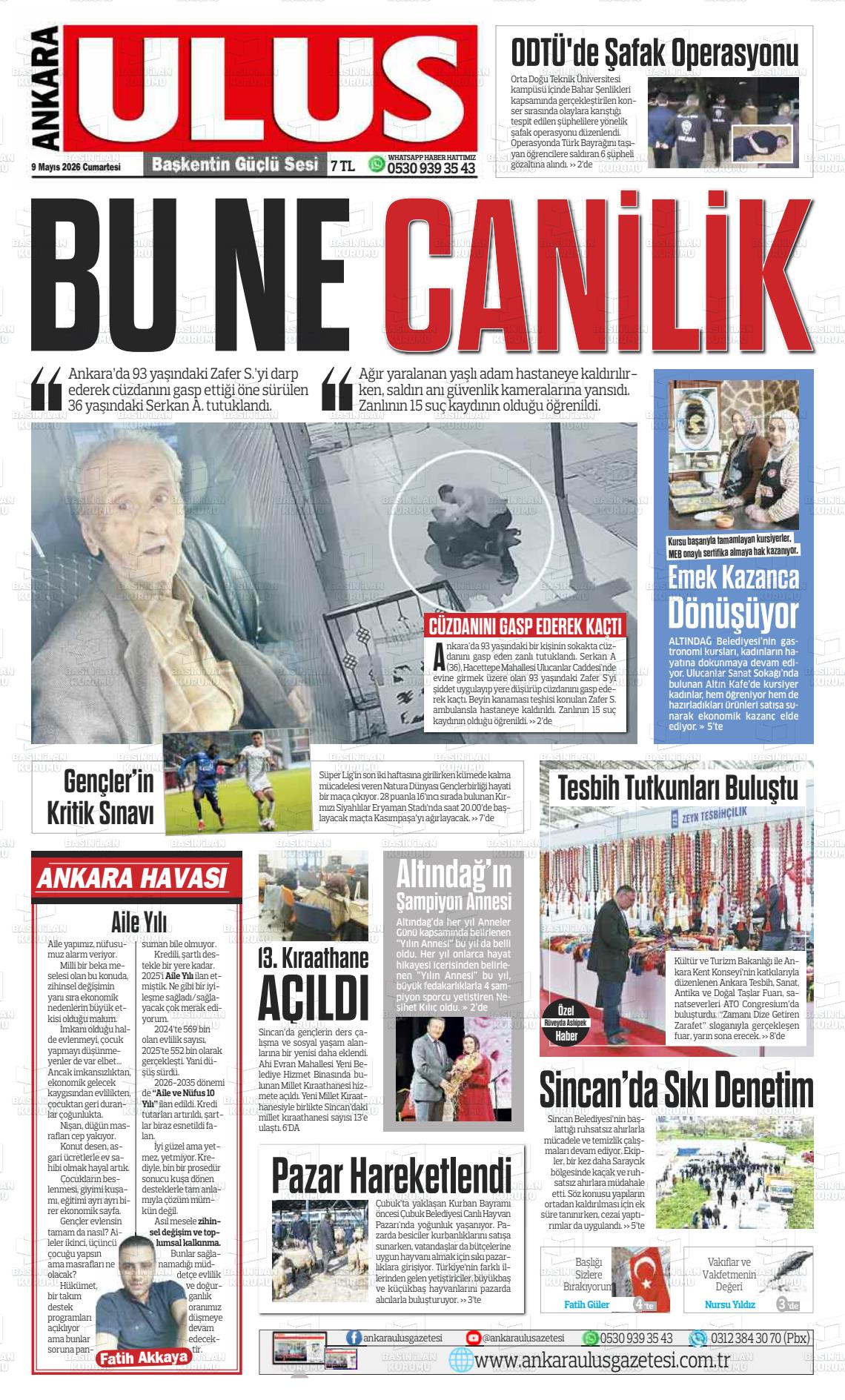 Ankara Habervaktim 09.05.2026