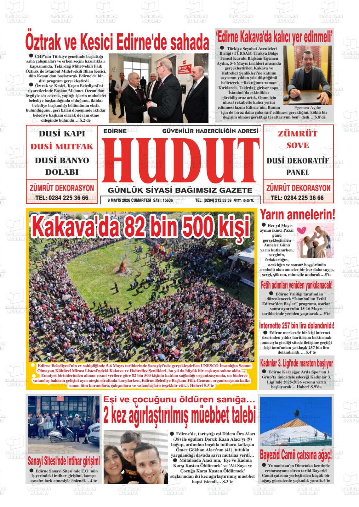 Edirne Hudut 09.05.2026