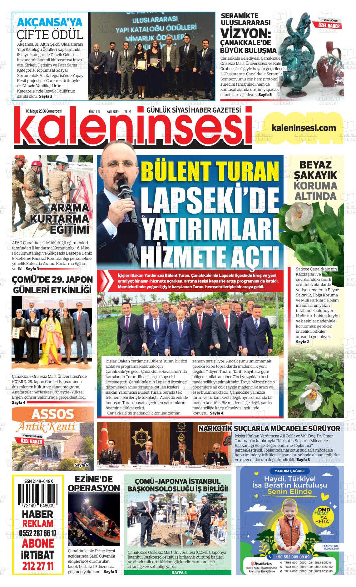 Canakkale Kaleninsesi 09.05.2026