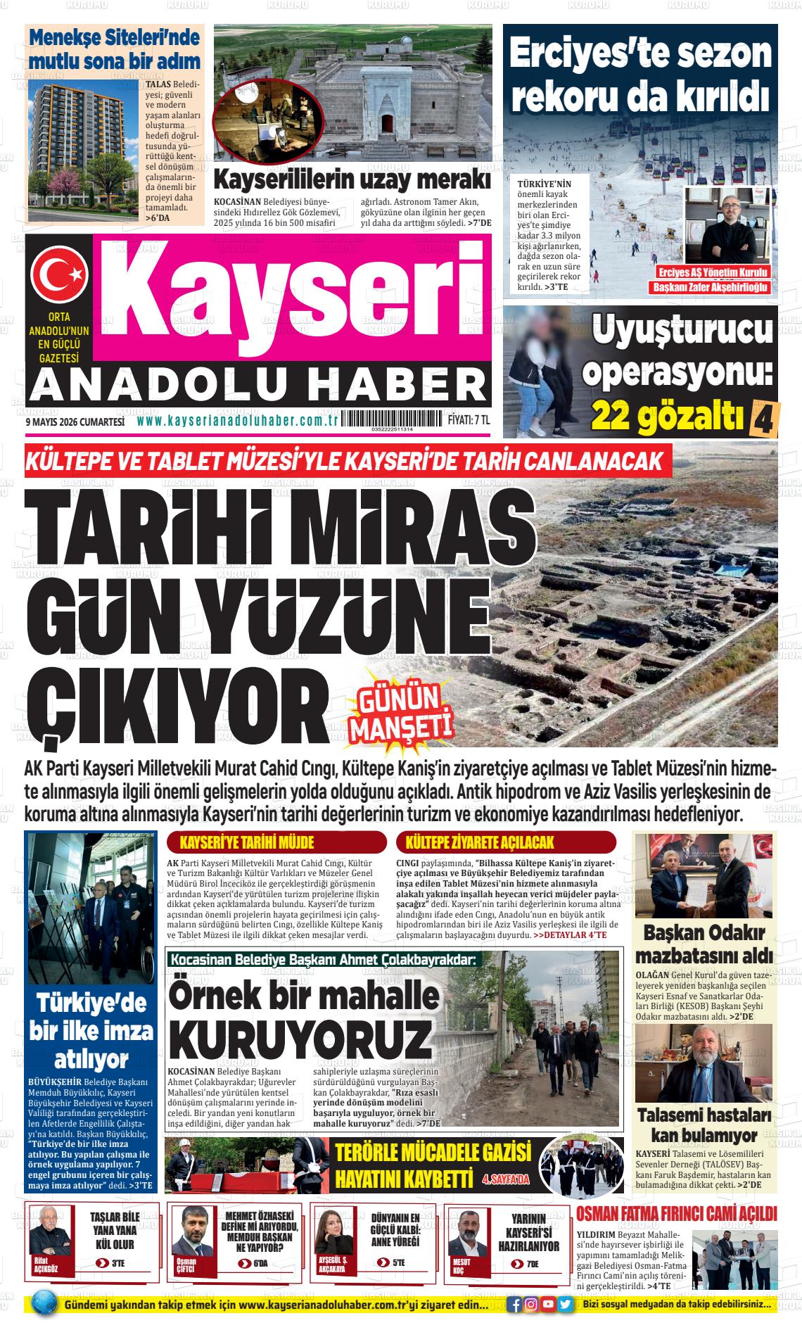 Kayseri Anadoluhaber 09.05.2026