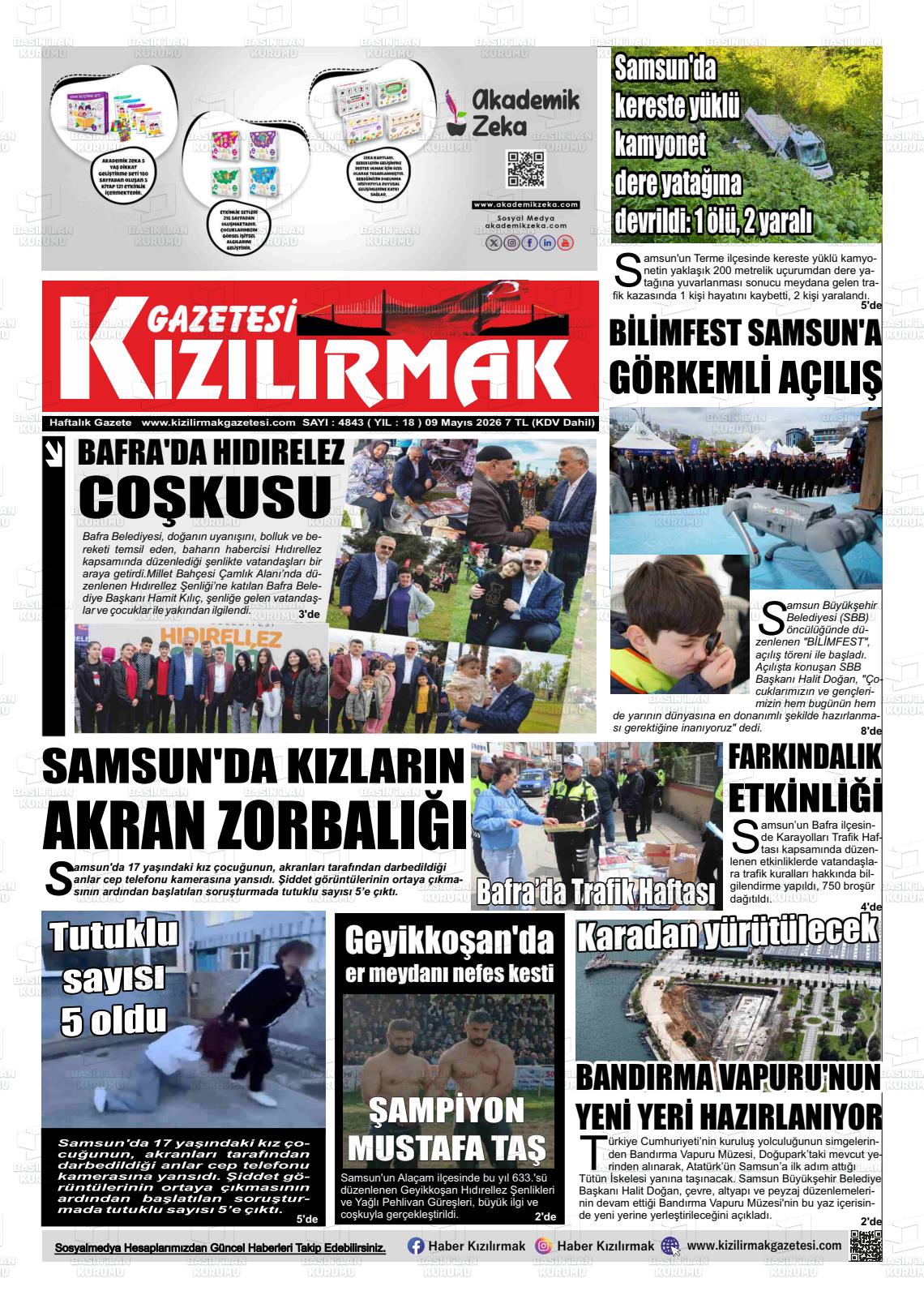 Samsun Kizilirmak 09.05.2026