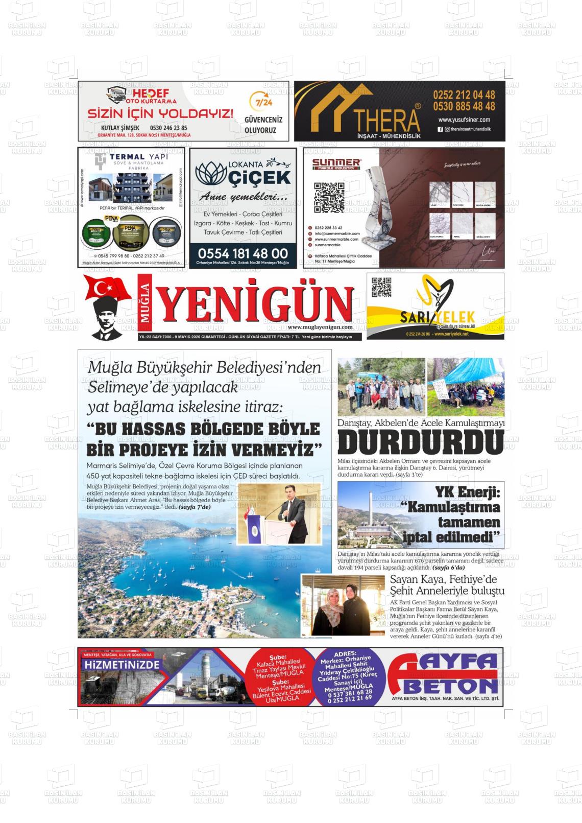 Mugla Yenigun 09.05.2026