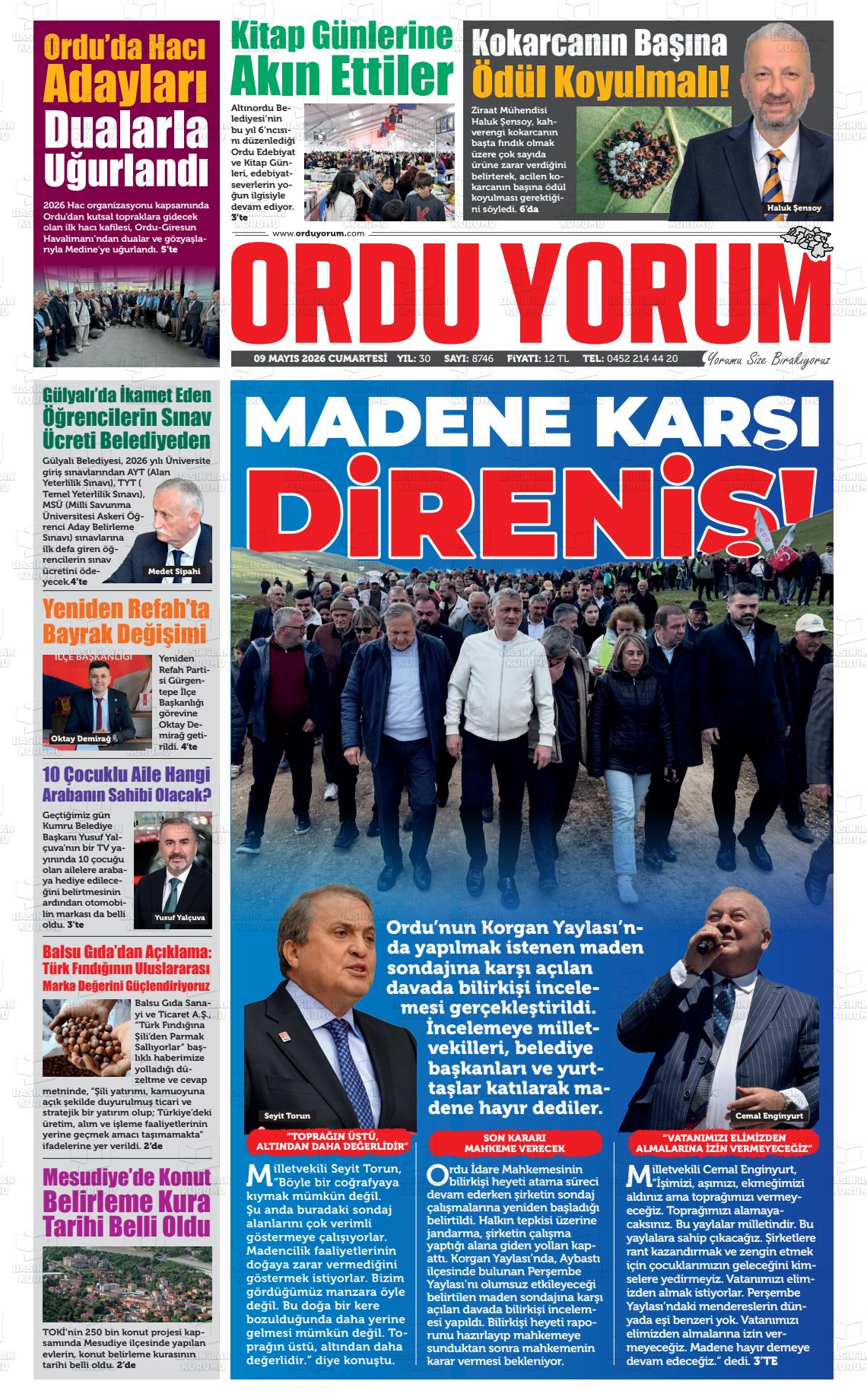 Ordu Yorum 09.05.2026