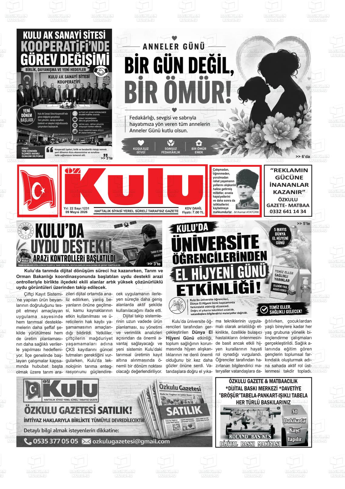 Konya Ozkulu 09.05.2026
