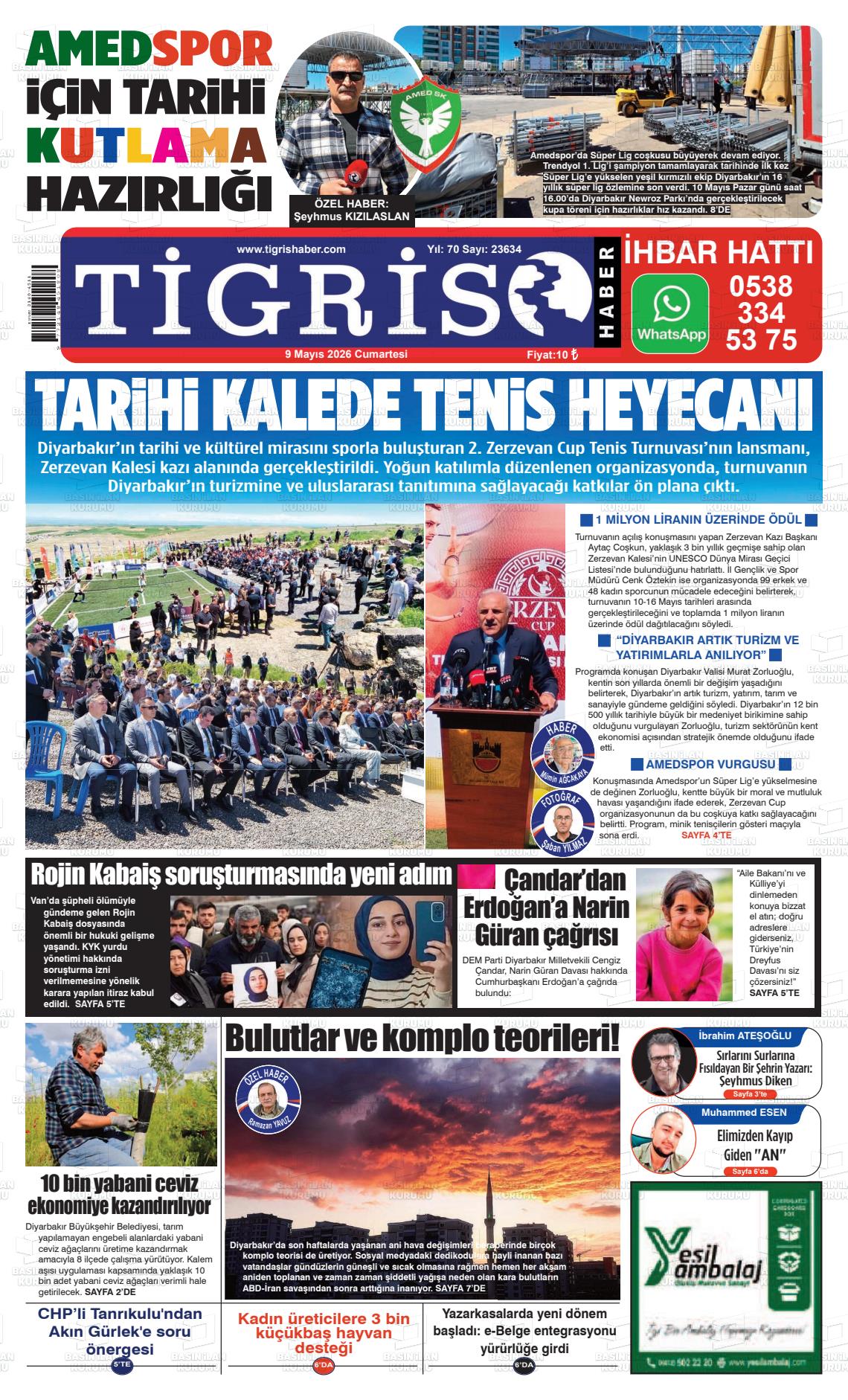 Diyarbakir Tirgis 09.05.2026