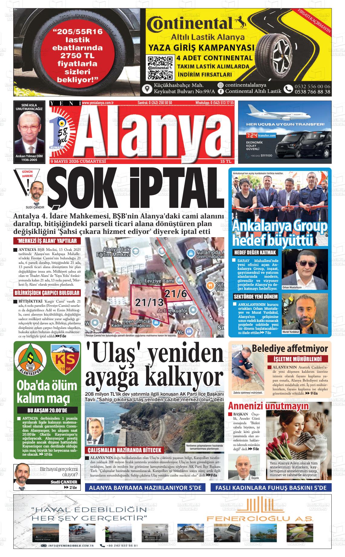 Antalya Yenialanya 09.05.2026