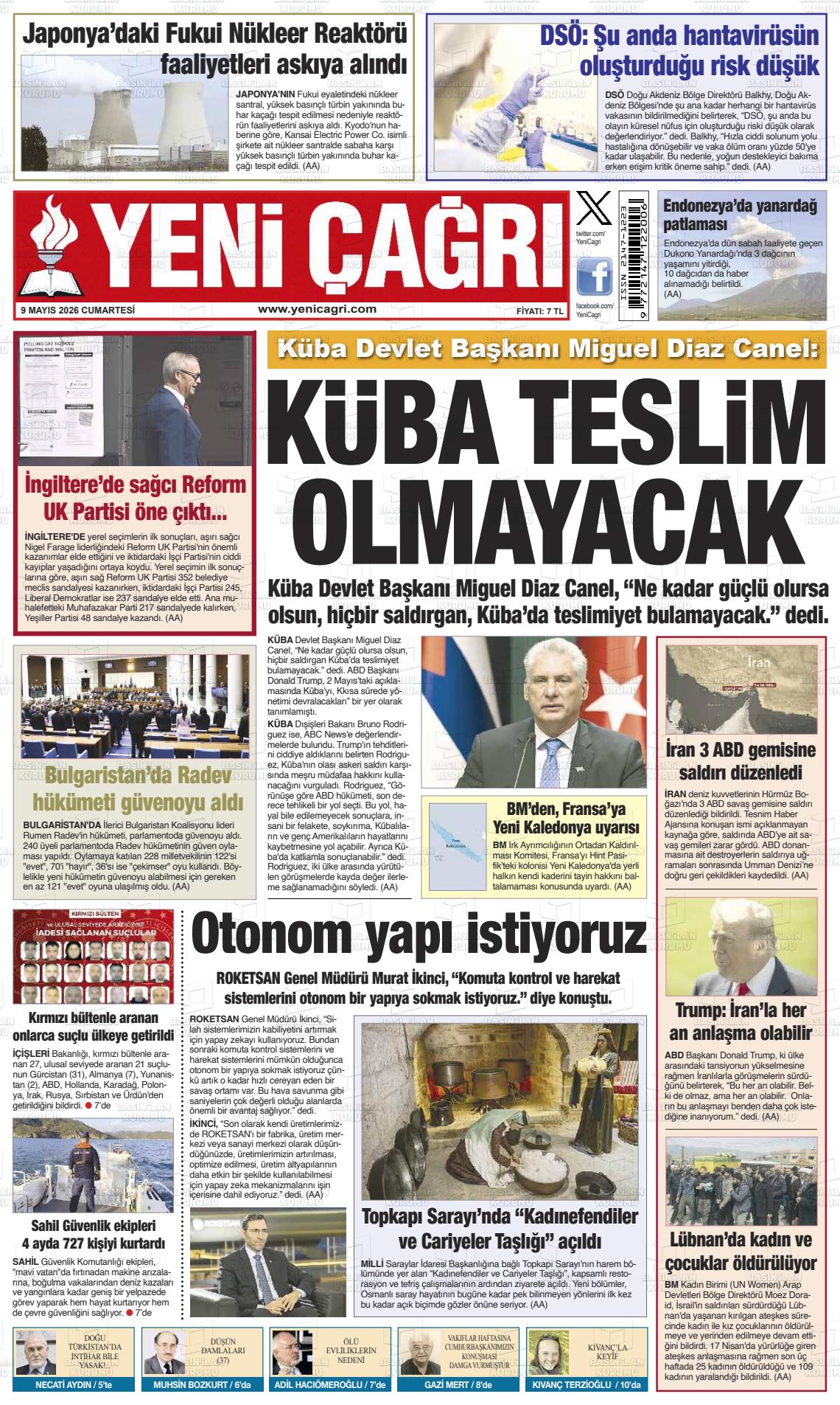 Istanbul Yenicagri 09.05.2026