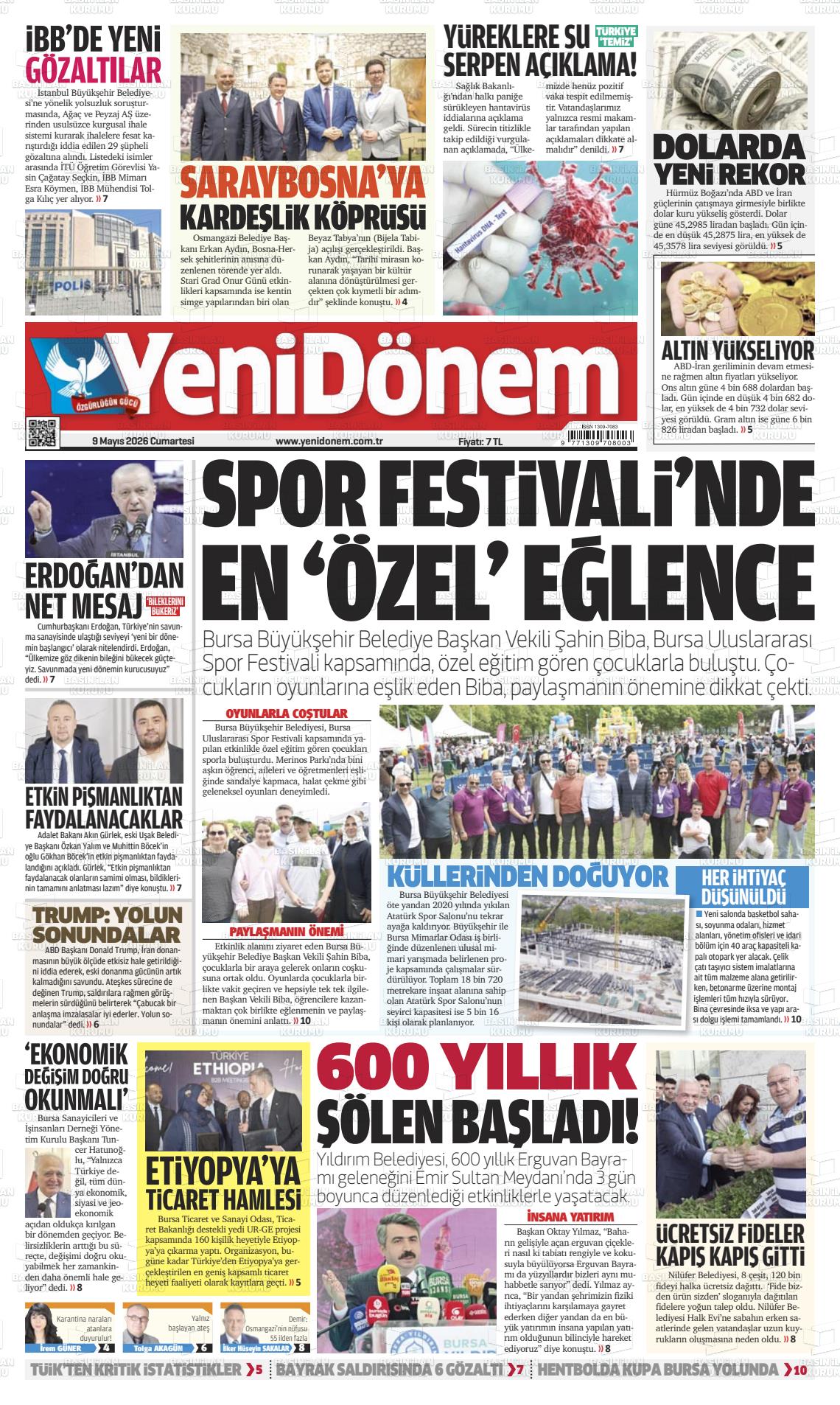 Bursa Yenidonem 09.05.2026