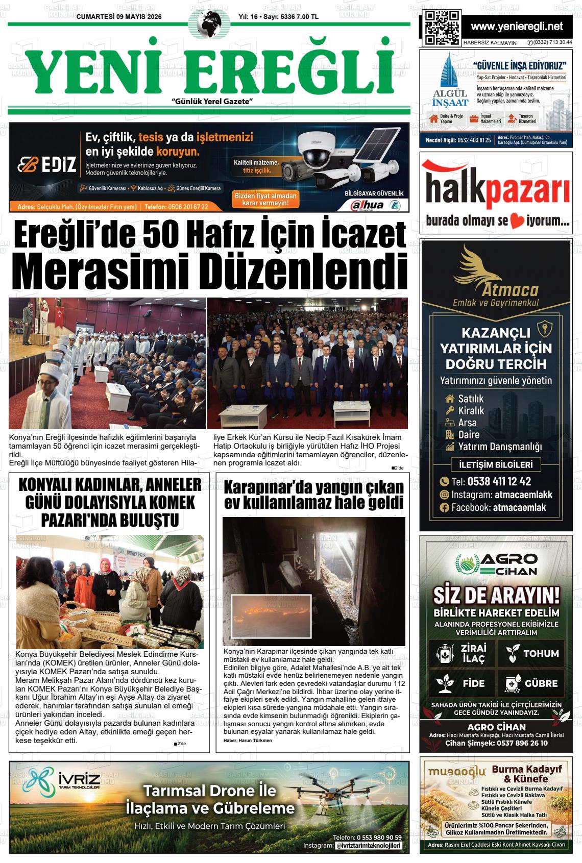 Konya Yenieregli 09.05.2026
