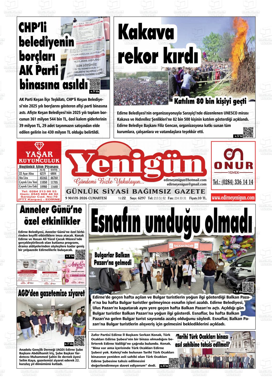Izmir Yenigun 09.05.2026