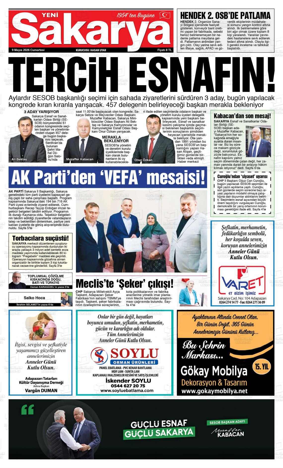 Sakarya Yeni 09.05.2026