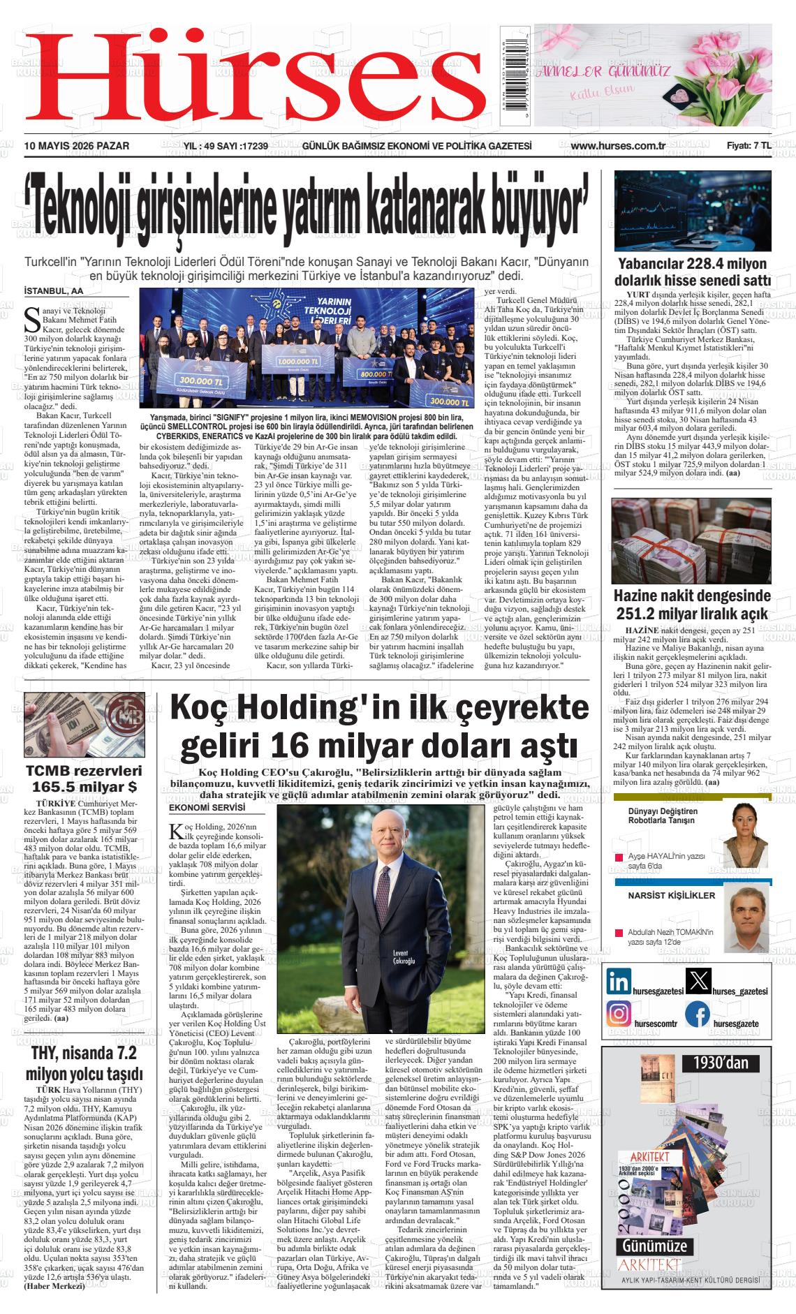 Hürses Gazetesi 10.05.2026