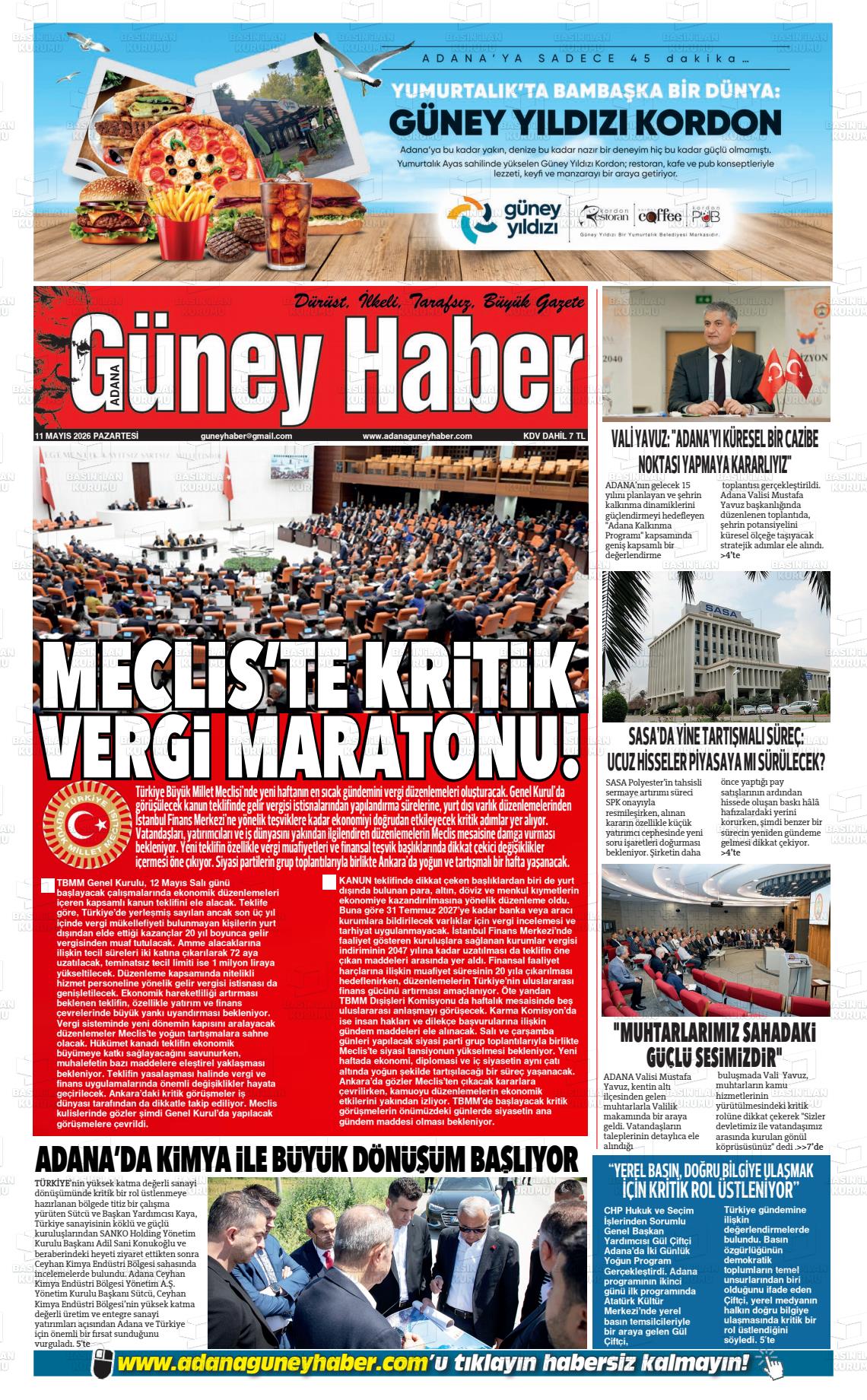 Adana Guneyhaber 11.05.2026