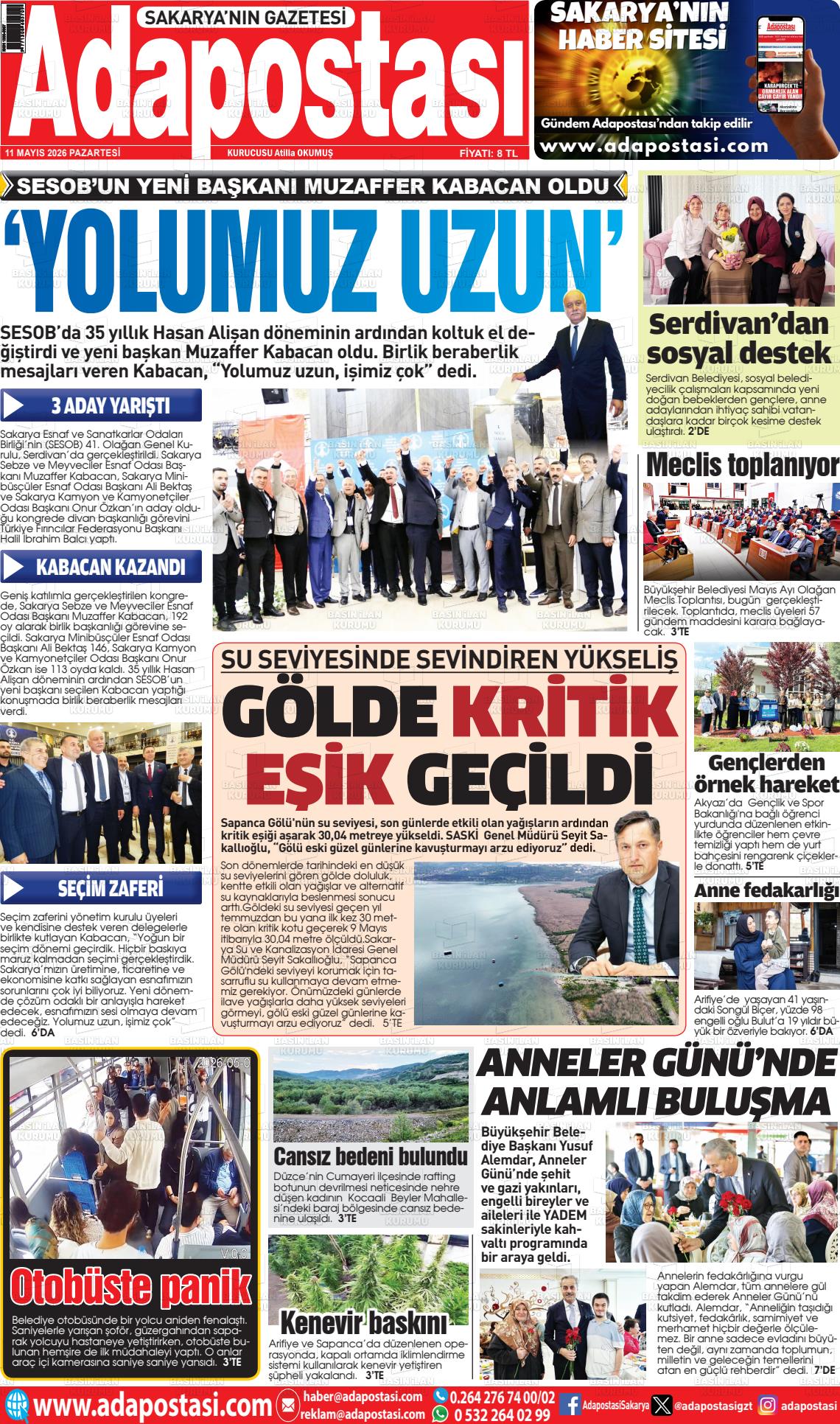 Sakarya Adapostasi 11.05.2026