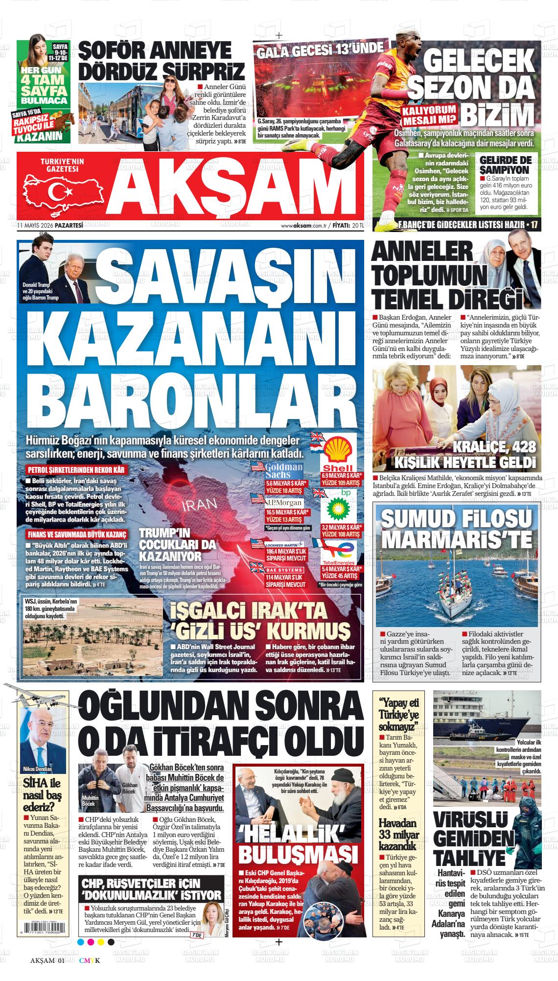 Akşam Gazetesi 11.05.2026