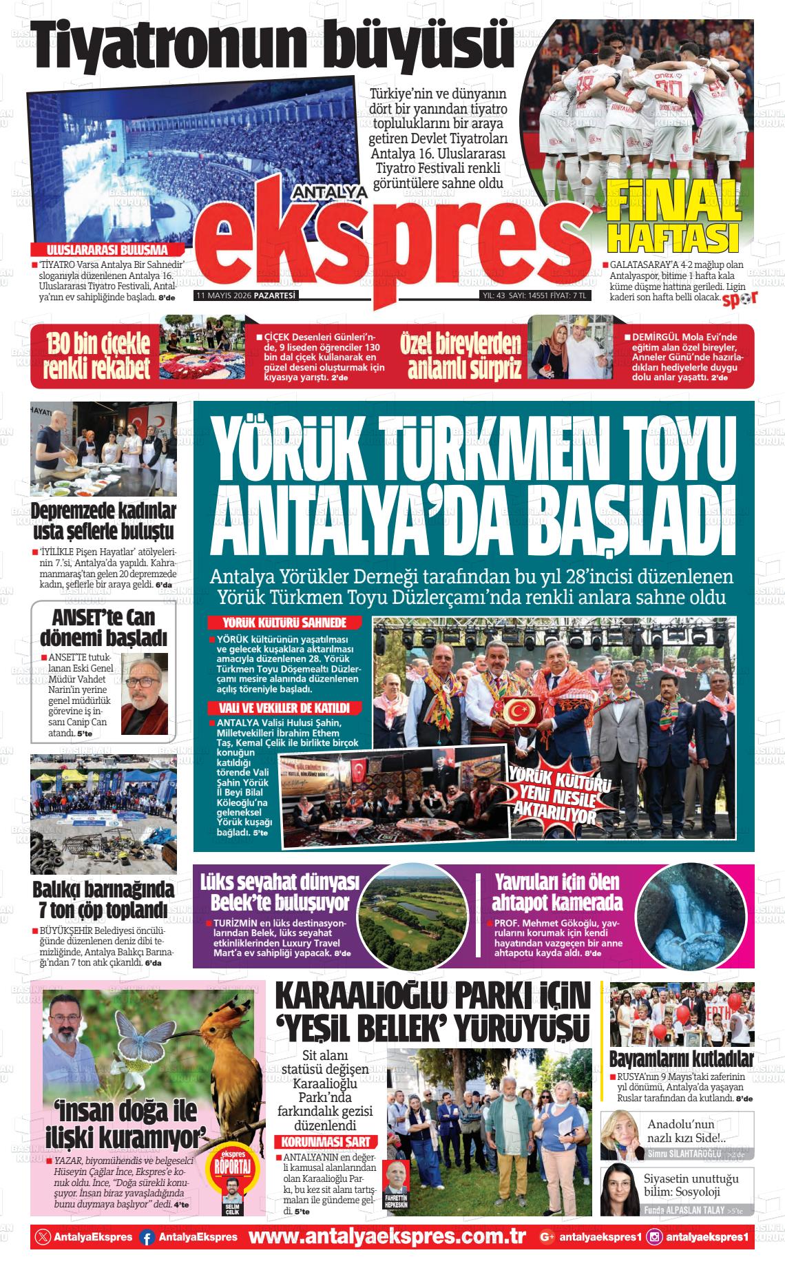 Antalya Ekspres 11.05.2026