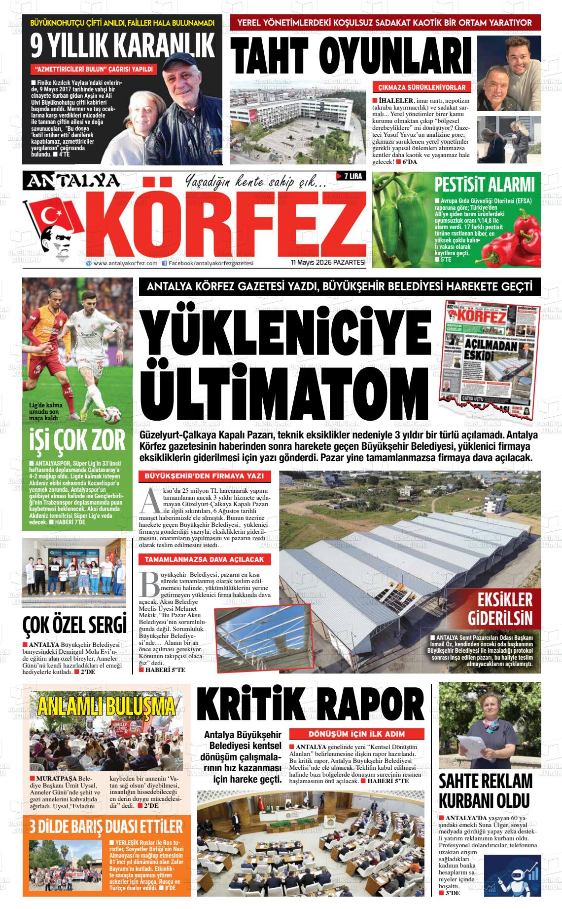 Antalya Korfez 11.05.2026