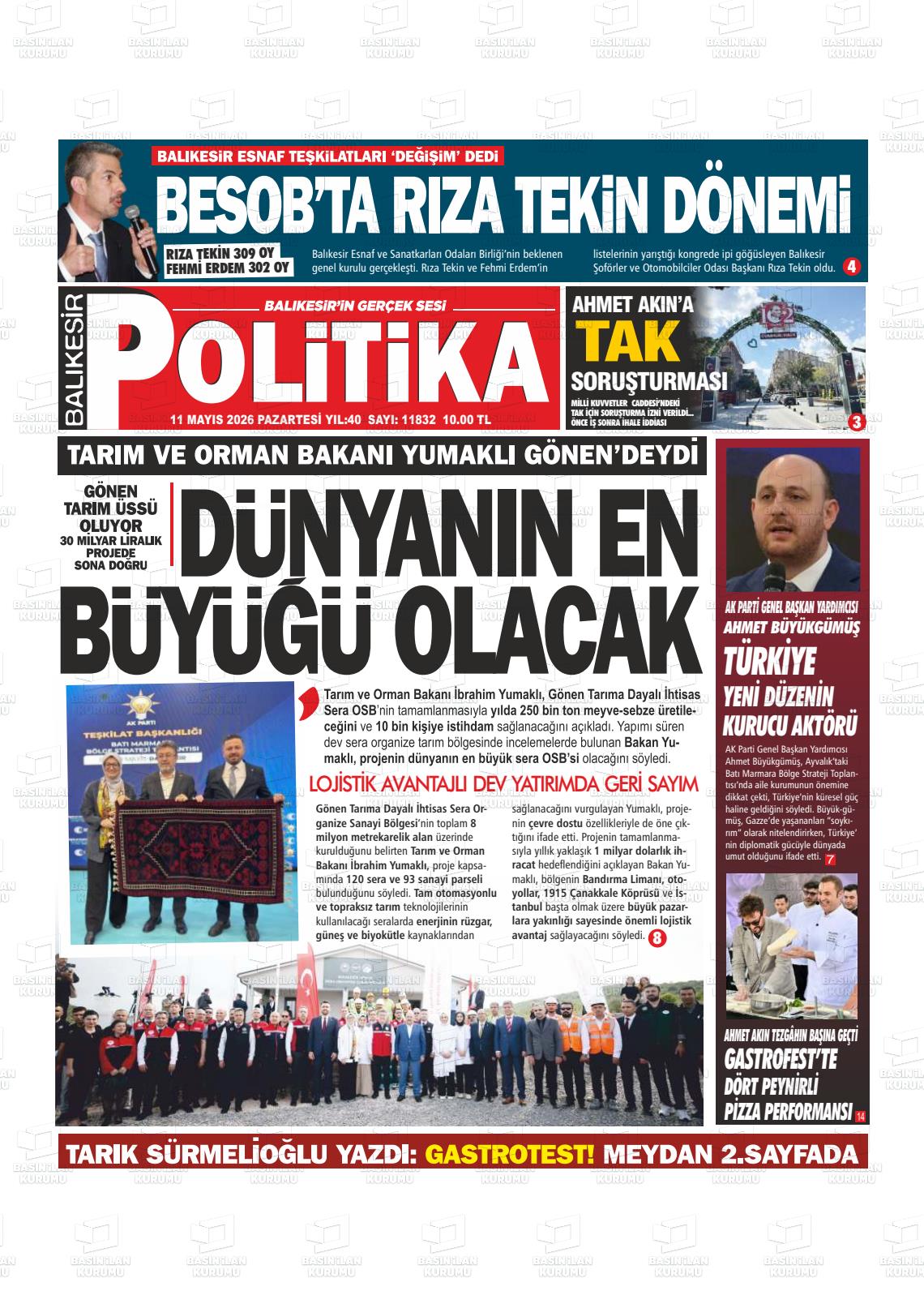 Balikesir Politika 11.05.2026