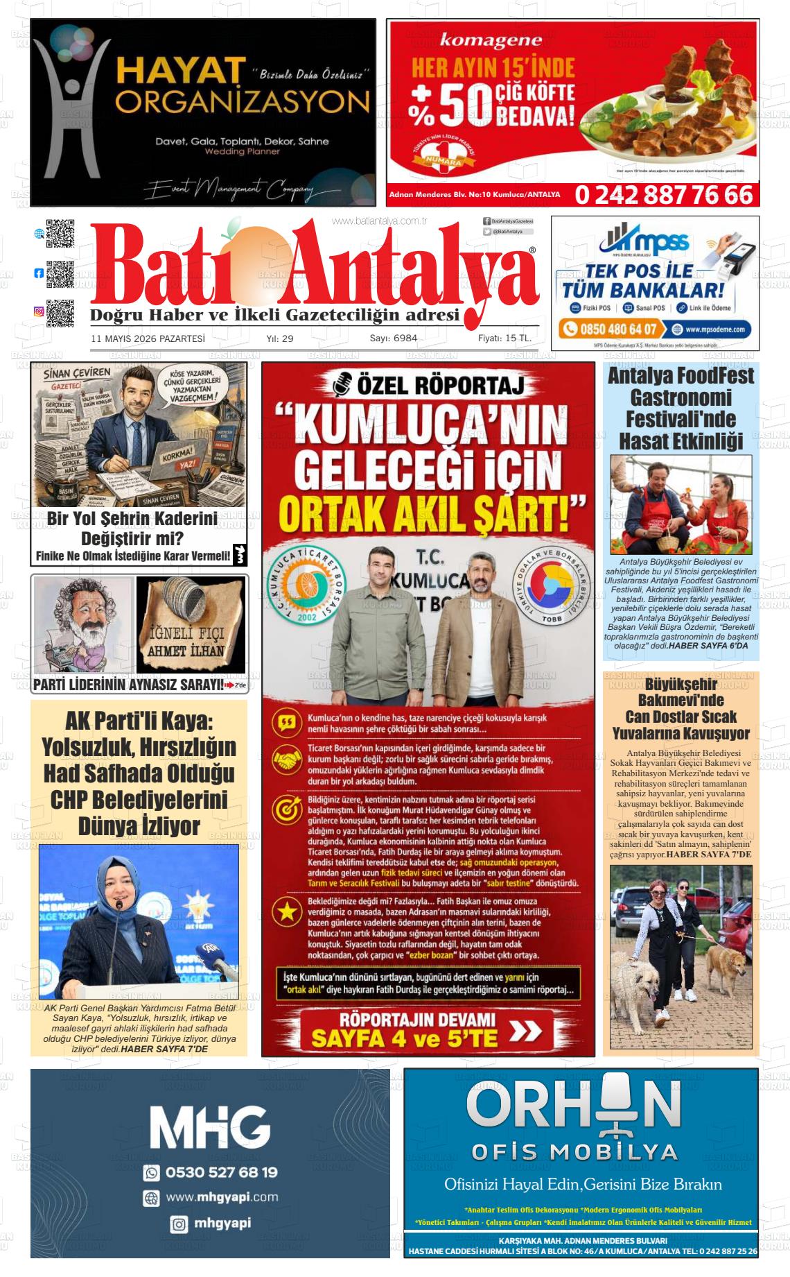 Antalya Bati 11.05.2026
