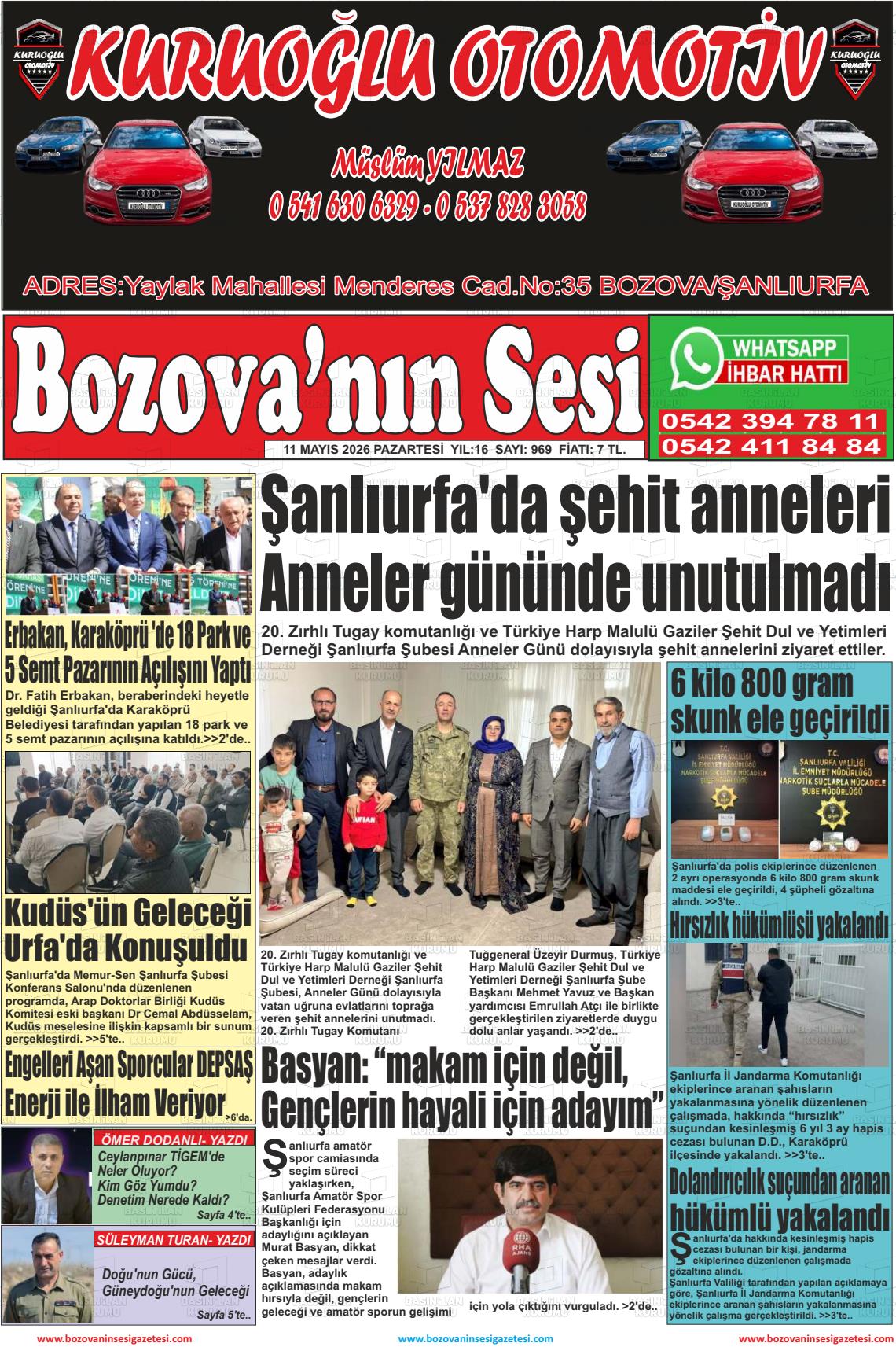 Sanliurfa Bozovaninsesi 11.05.2026
