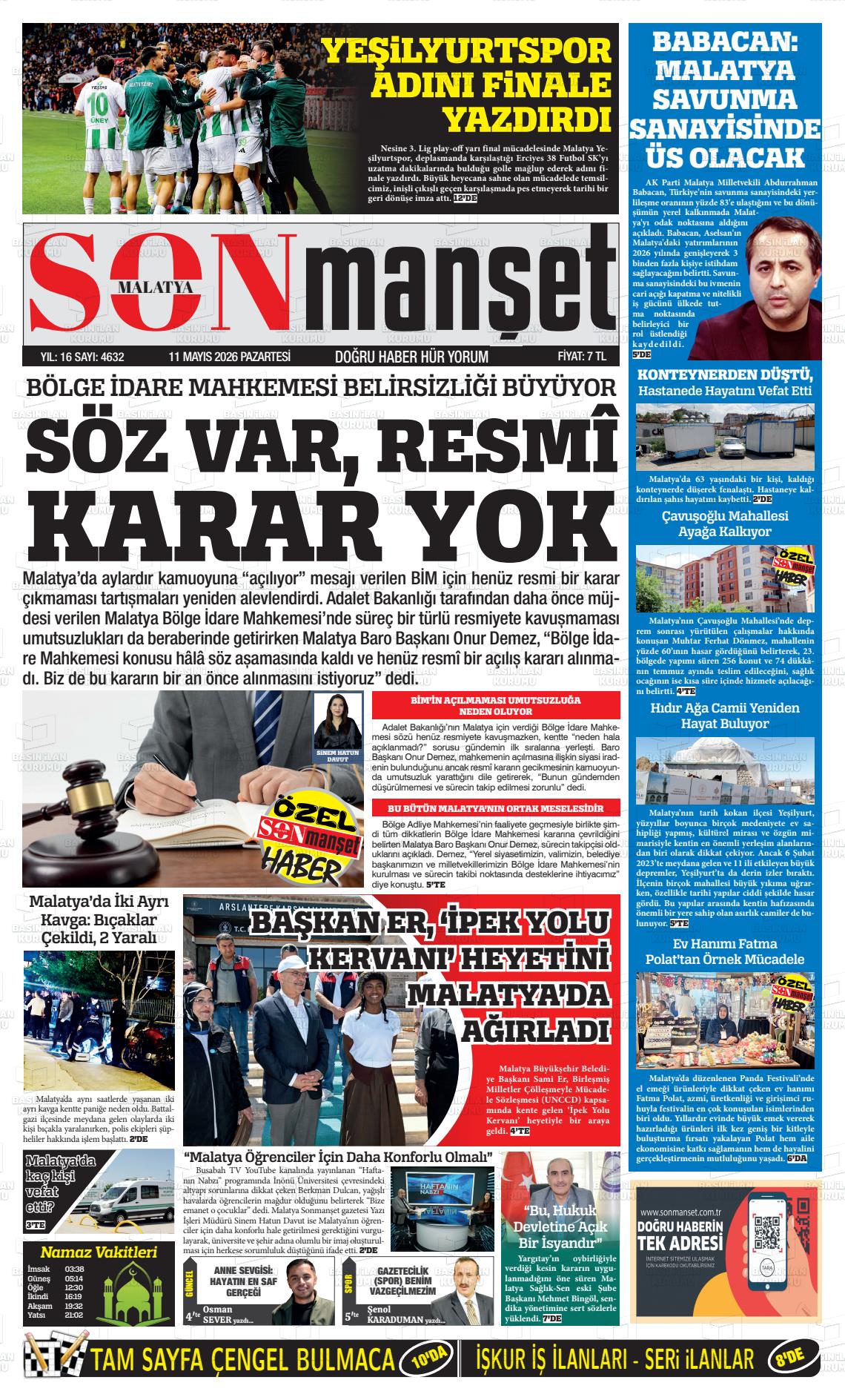 Malatya Busabah 11.05.2026