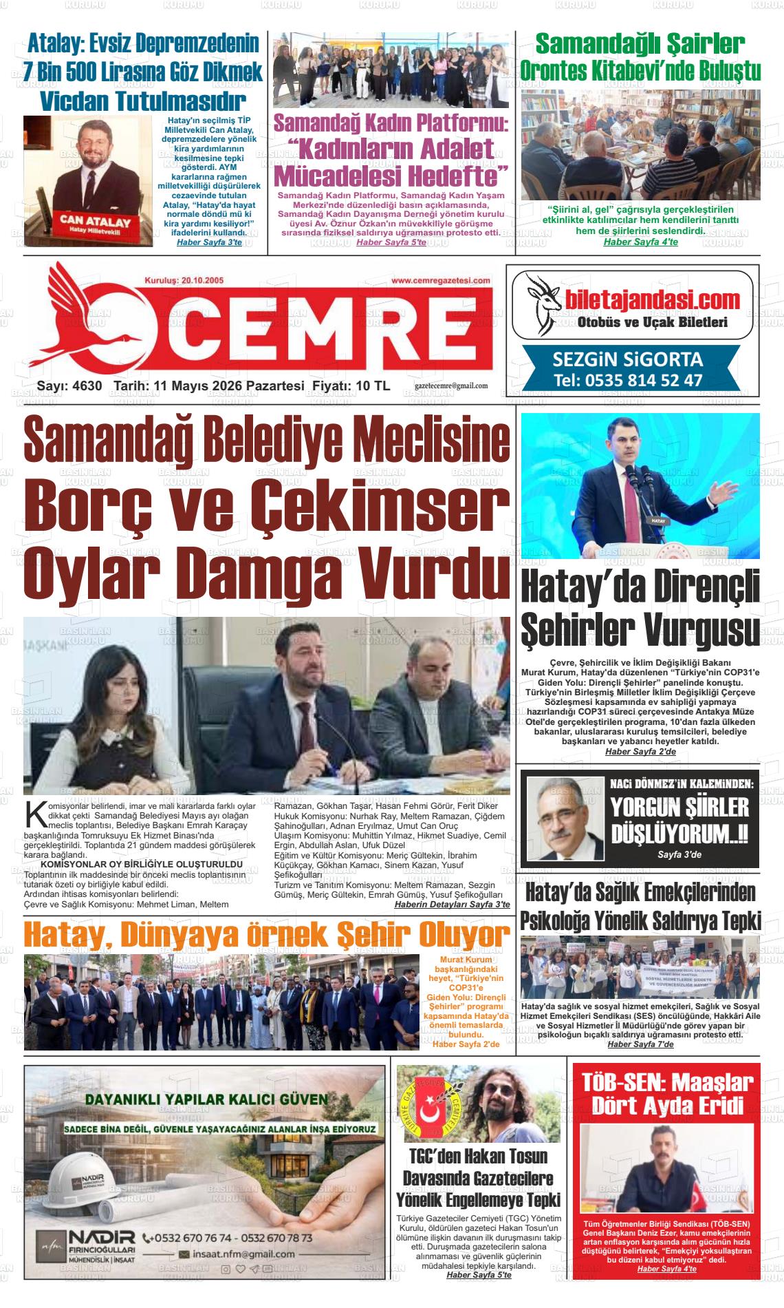 Hatay Cemre 11.05.2026