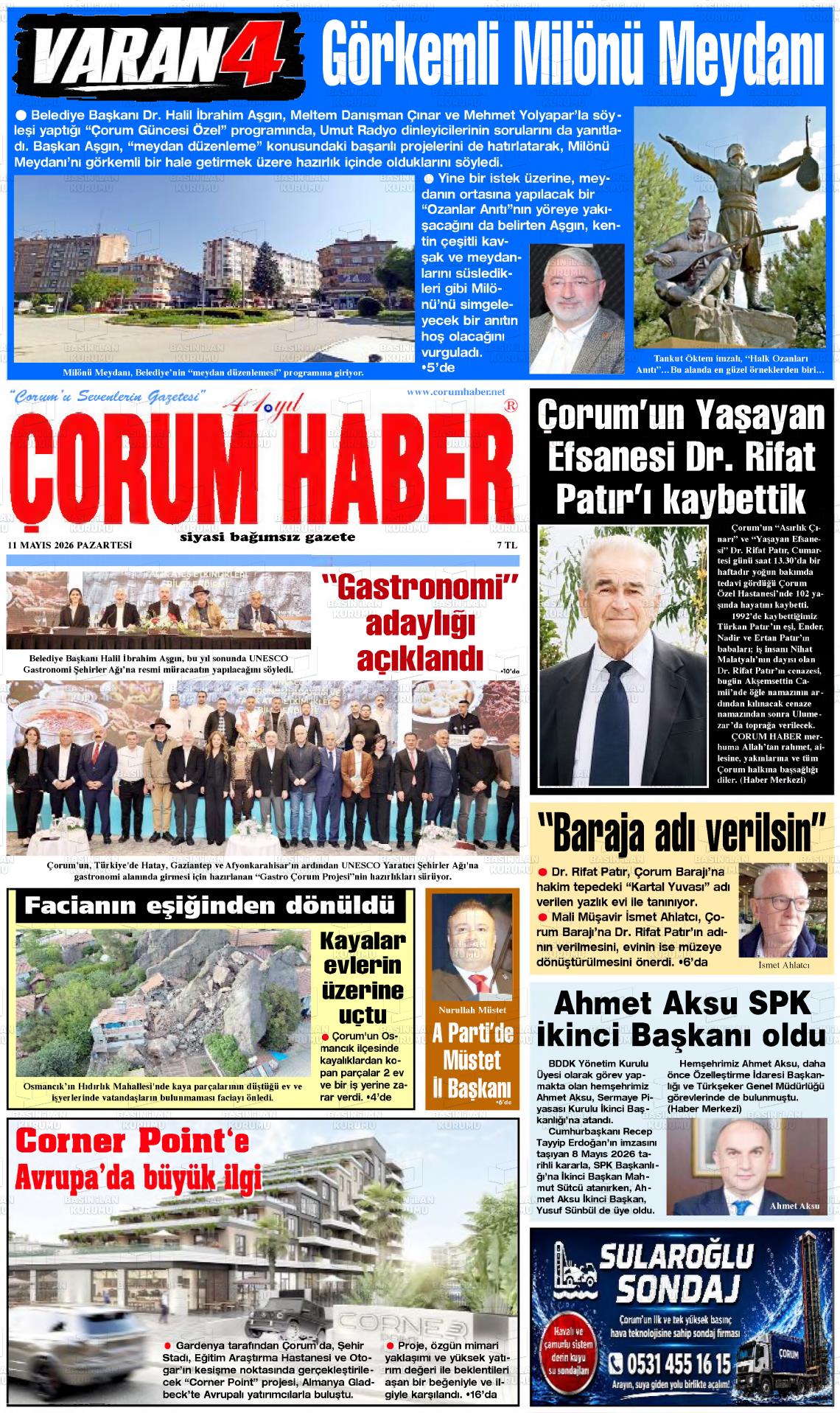 Corum Haber 11.05.2026