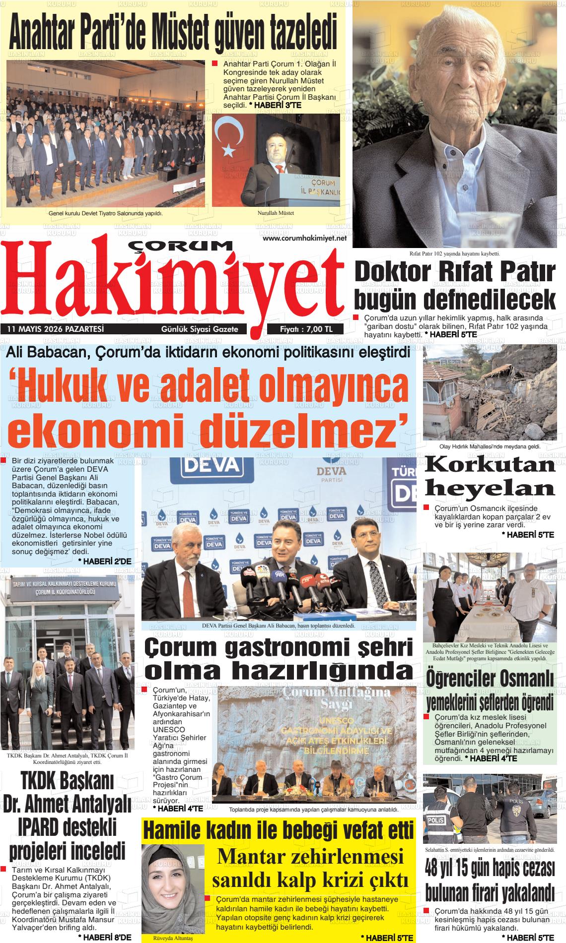 Corum Hakimiyet 11.05.2026