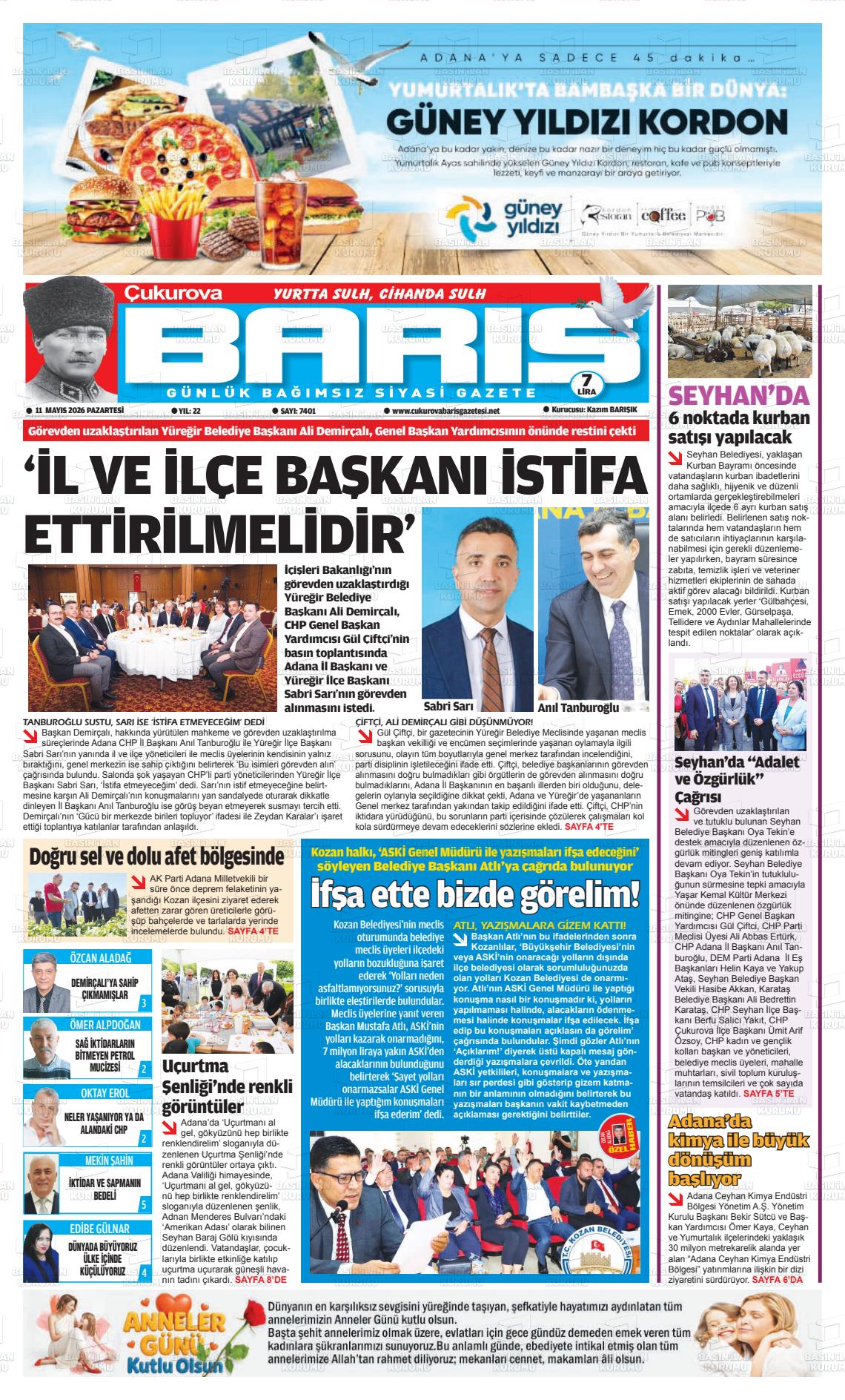Adana Cukurovabaris 11.05.2026