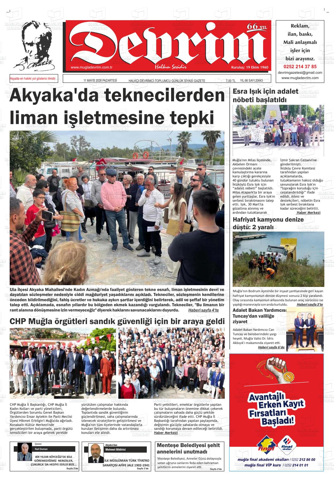 Tekirdag Devrim 11.05.2026