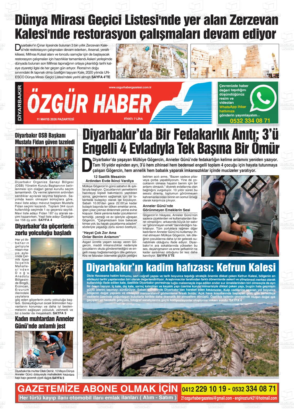 Diyarbakir Ozgurhaber 11.05.2026