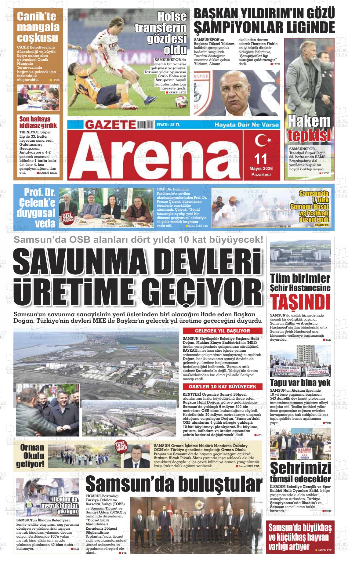 Samsun Gazetearena 11.05.2026