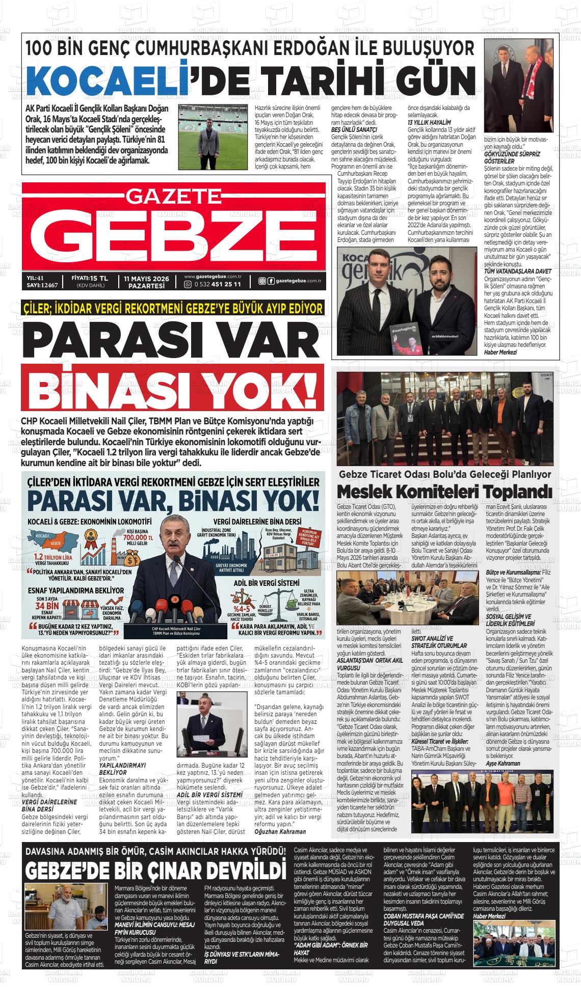 Kocaeli Gebze 11.05.2026