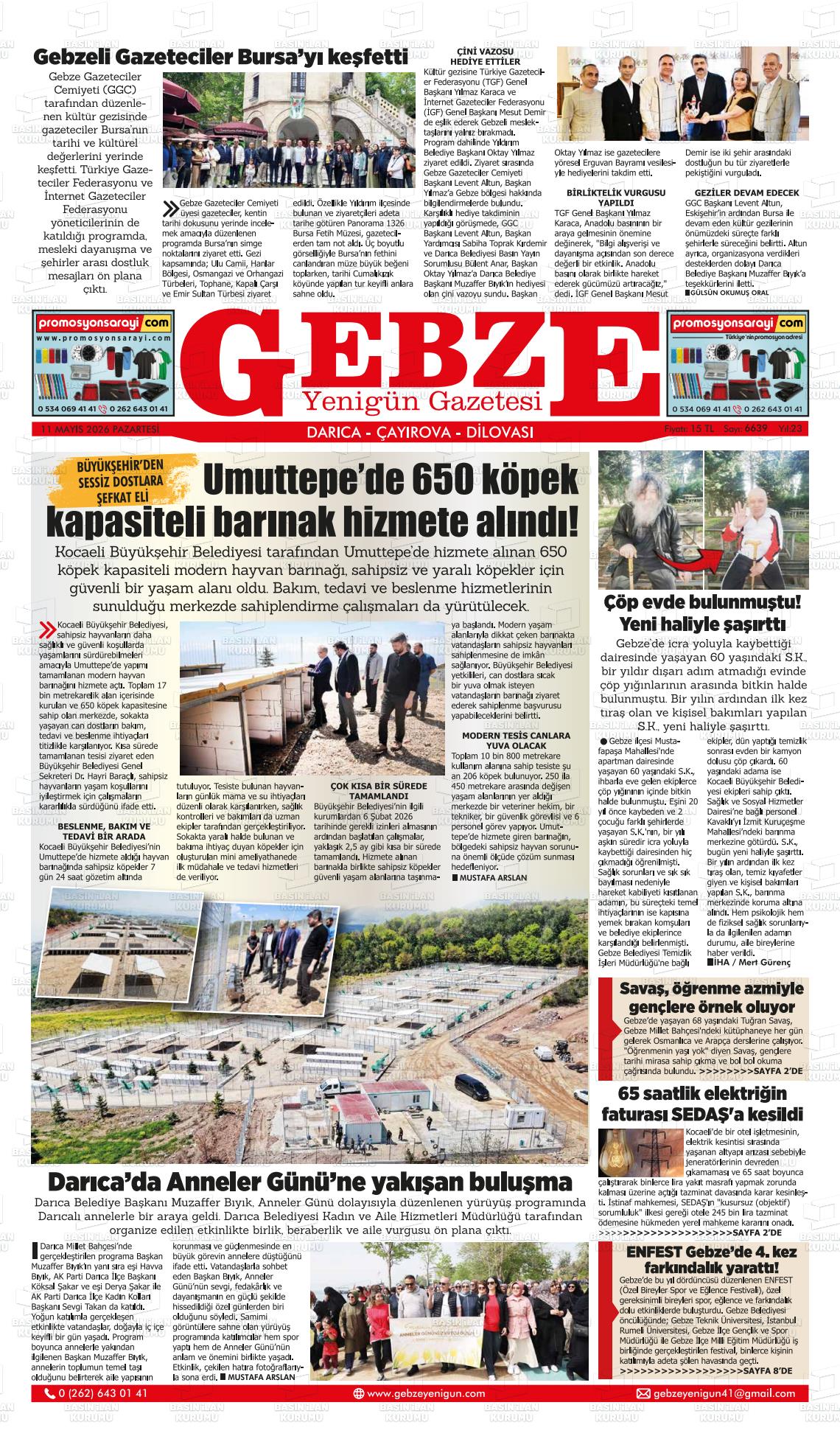 Kocaeli Gebzeyenigun 11.05.2026