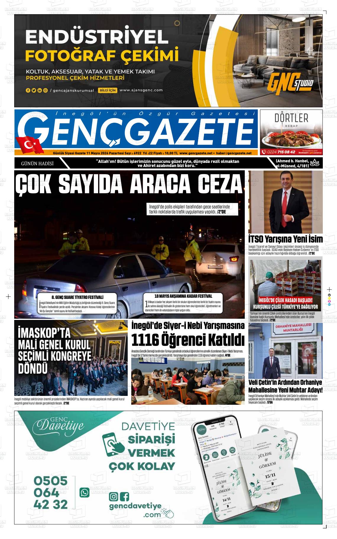 Bursa Gencgazete 11.05.2026