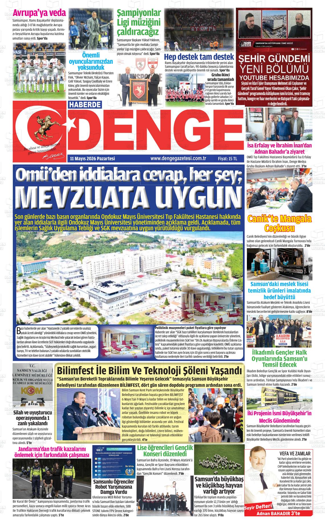 Samsun Haberdedenge 11.05.2026