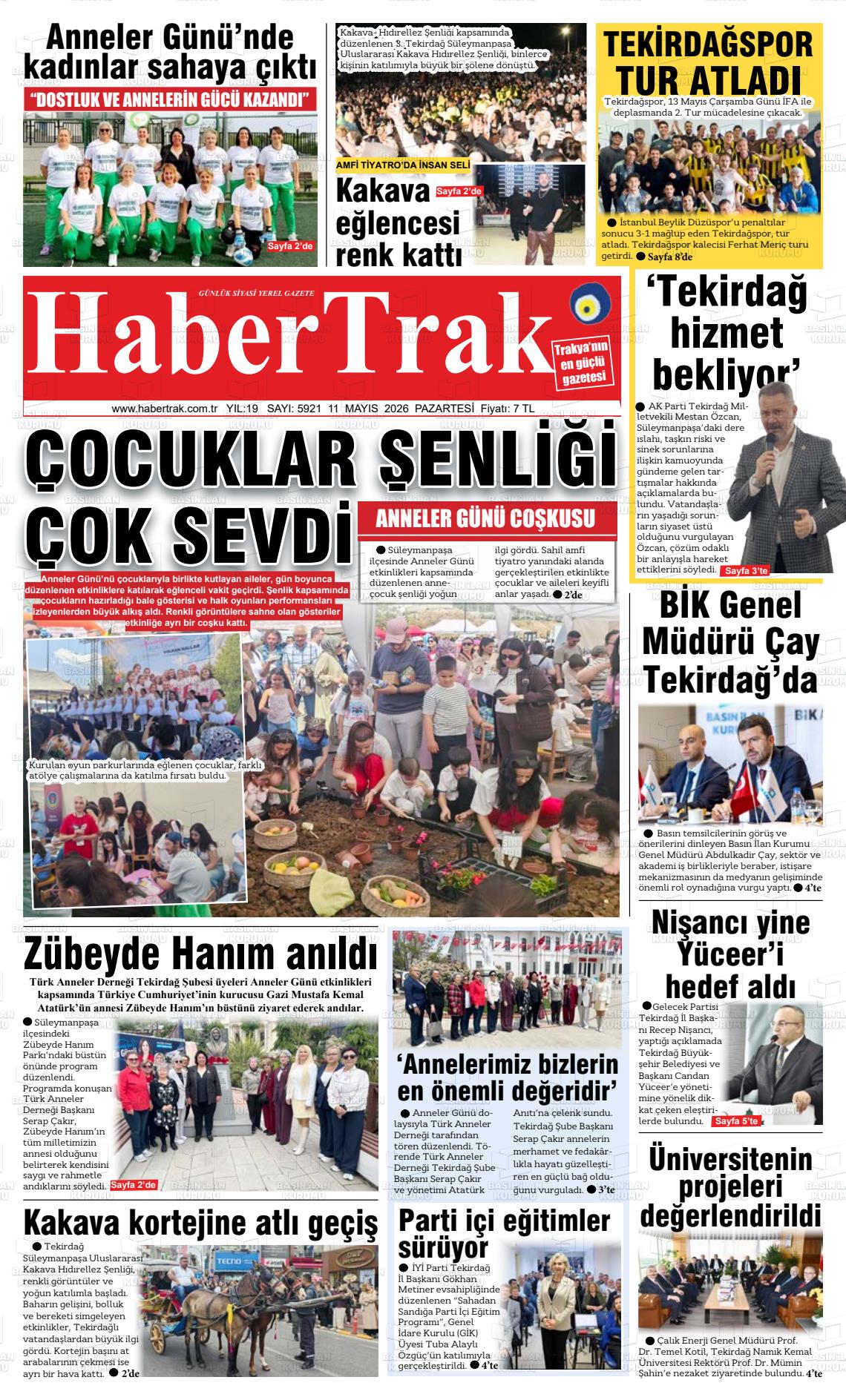 Tekirdag Habertrak 11.05.2026