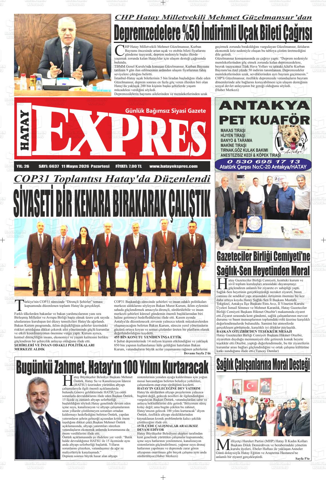 Hatay Expres 11.05.2026