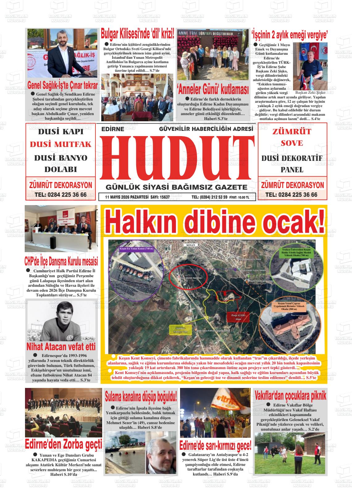 Edirne Hudut 11.05.2026