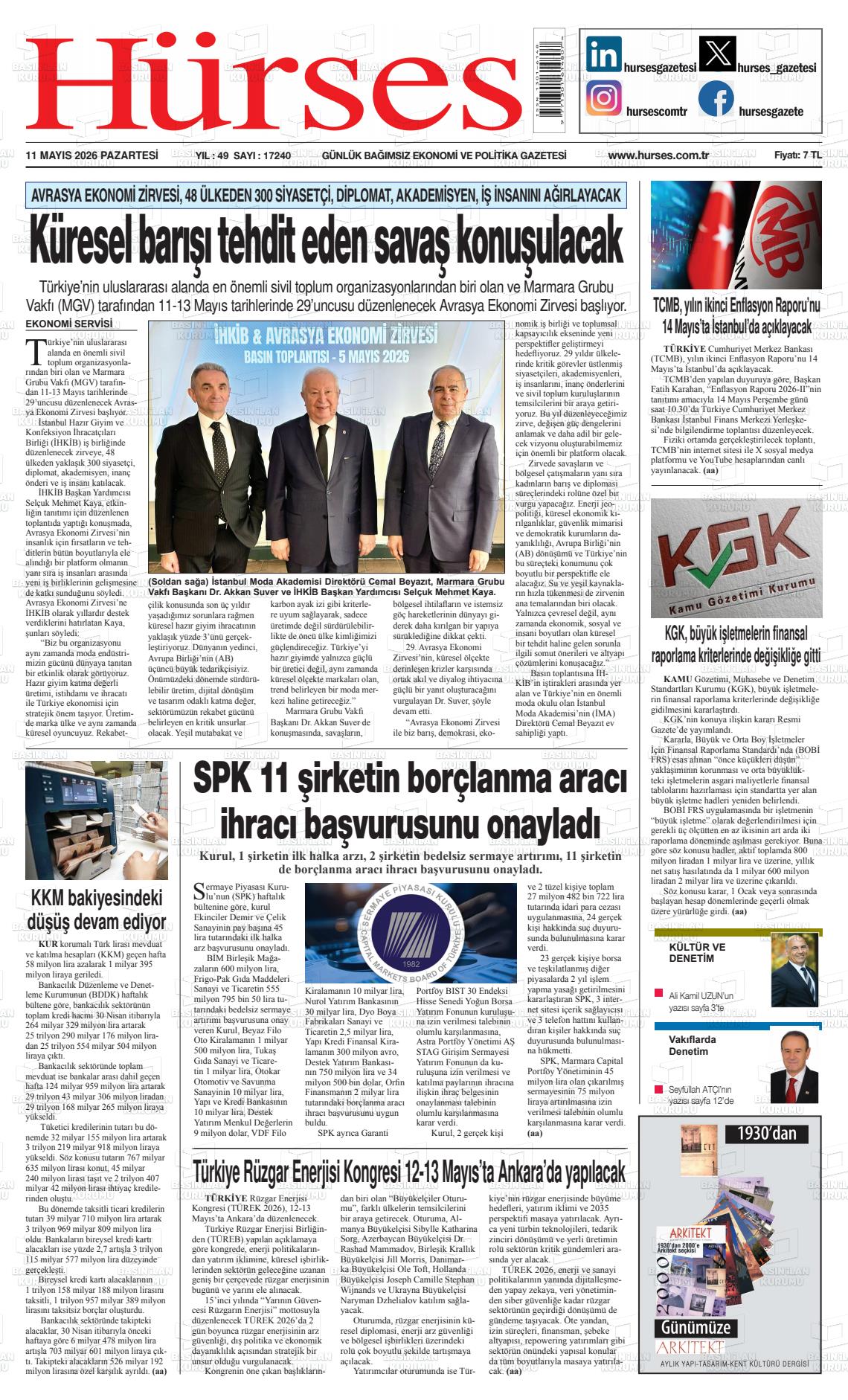 Hürses Gazetesi 11.05.2026