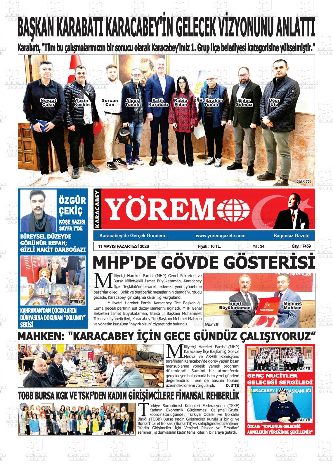 Bursa Karacabeyyorem 11.05.2026
