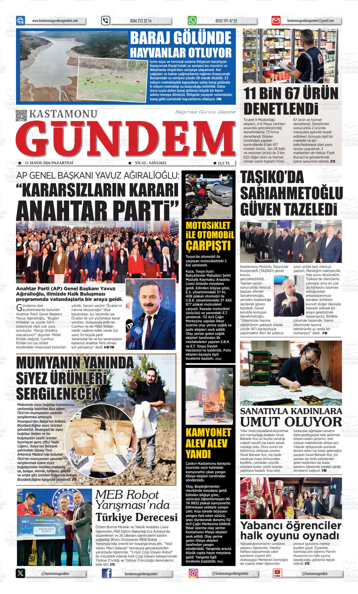 Kastamonu Gundem 11.05.2026