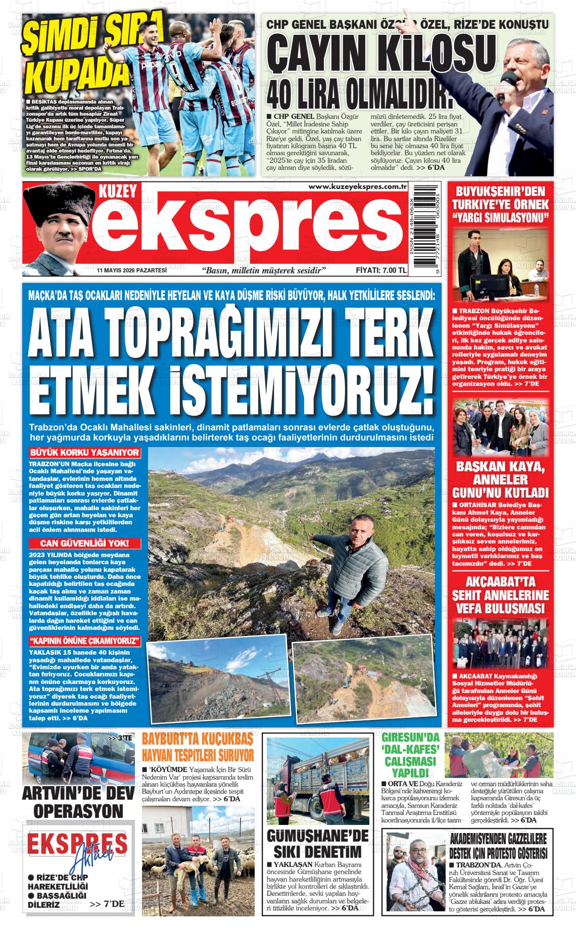 Trabzon Kuzeyekspres 11.05.2026